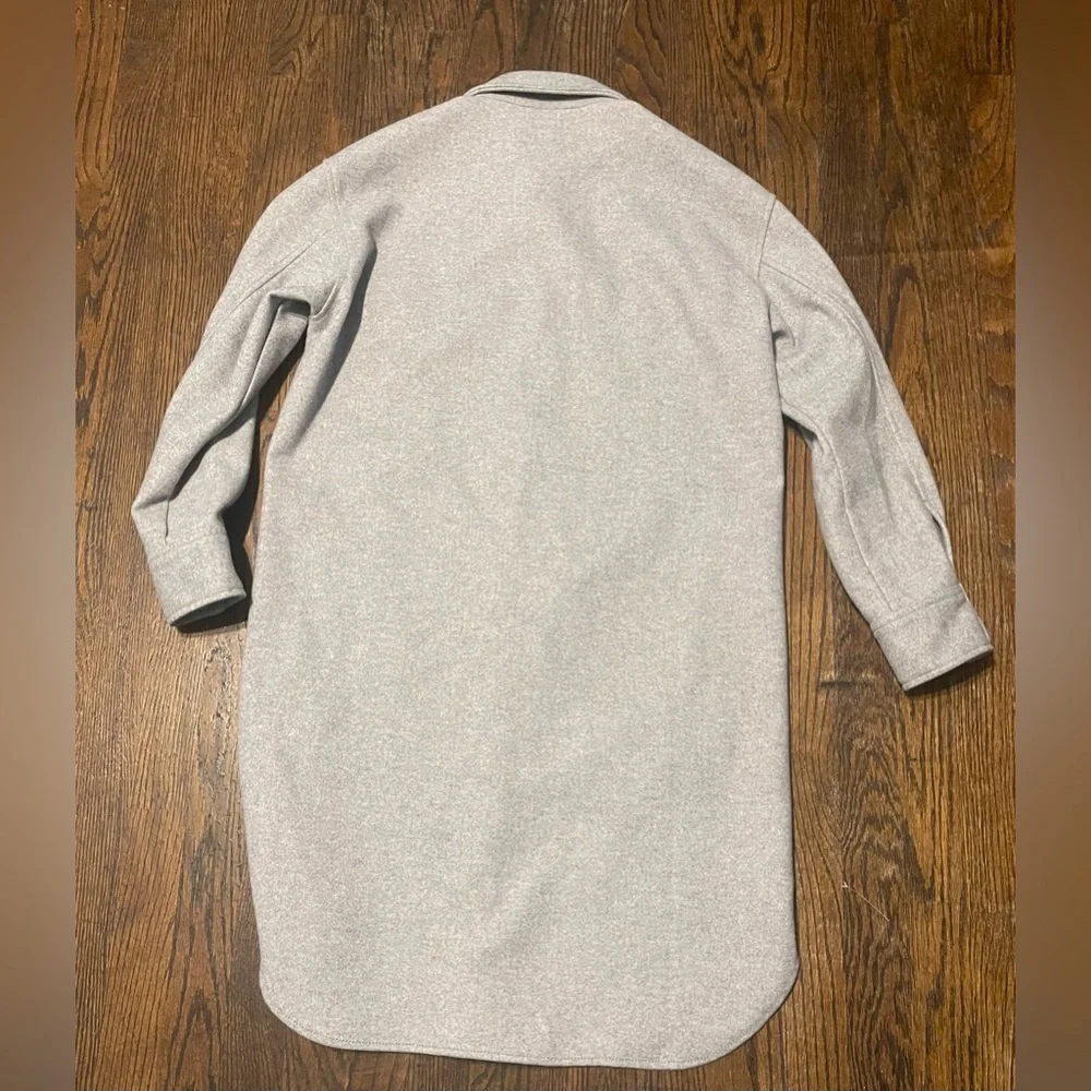 H&M Charcoal Gray Shirt Jacket🤍🌷🤍 - Picture 12 of 15
